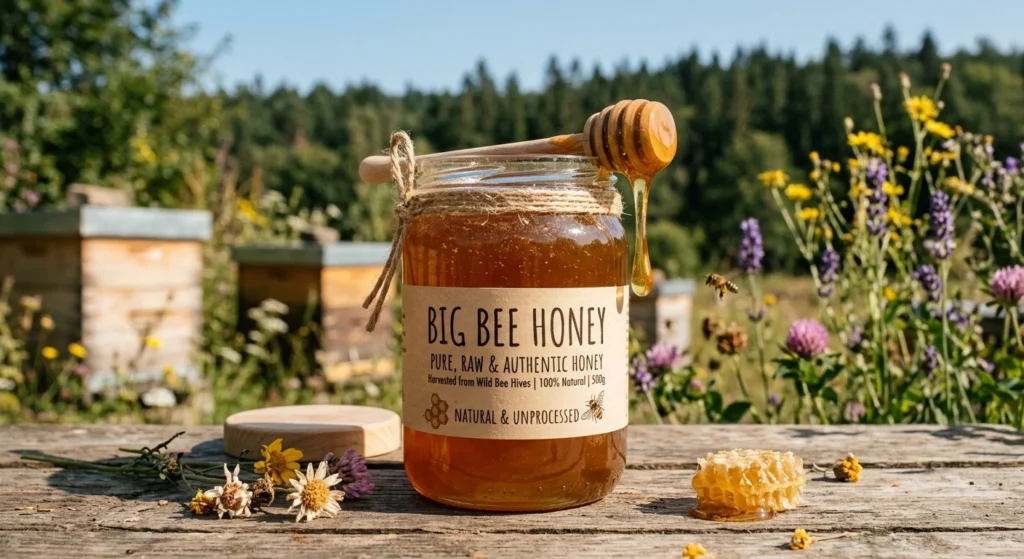 Natural Big Bee Honey – Pure, Raw & Authentic Honey