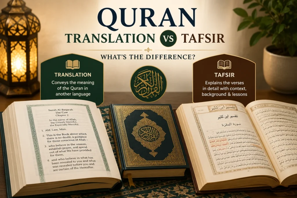Quran Translation vs Tafsir: A Simple Guide for Beginners