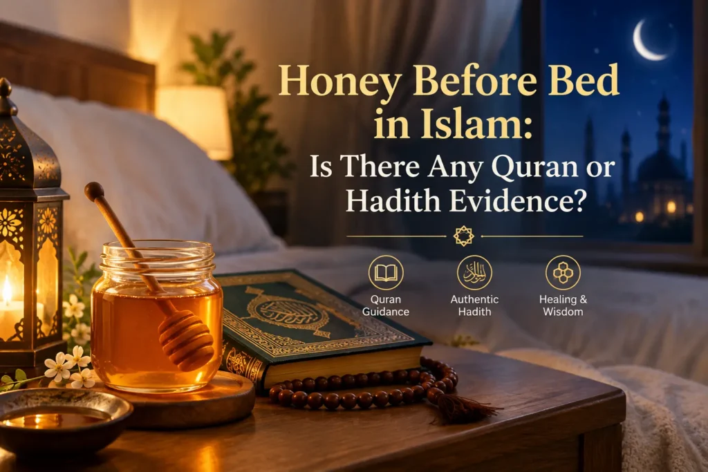 Honey before bed in Islam with Quran and Hadith evidence